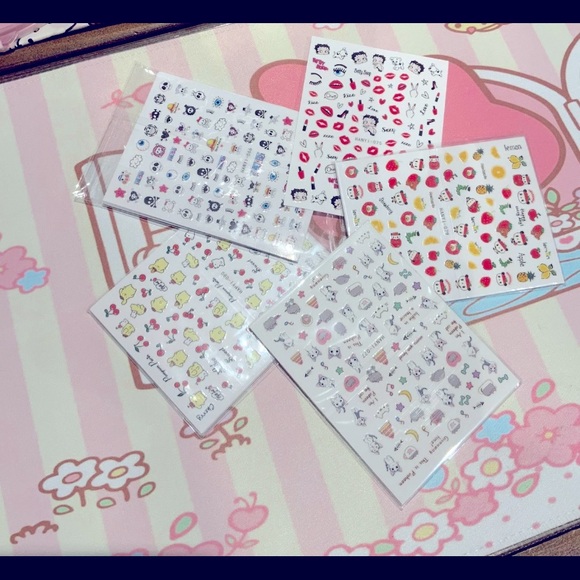 Sanrio stickers nails 5pcs - Picture 1 of 4